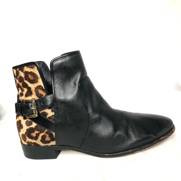 Women’s Michael Kors Leather and Hair Calf Upper Sz 9.5 Booties - Picture 8 of 13